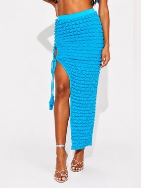 NO VACANCY | Textured (Bubble) Maxi Skirt